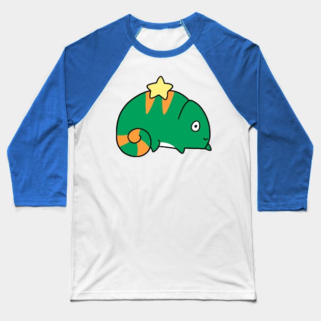 Star Chameleon Baseball T-Shirt by saradaboru